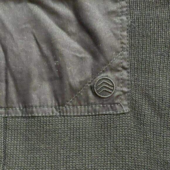 NWT Solaris 100%Cotton Front Pocket Ribbed 1/4 Zip Military Style Sweater MenXXL - Picture 7 of 10